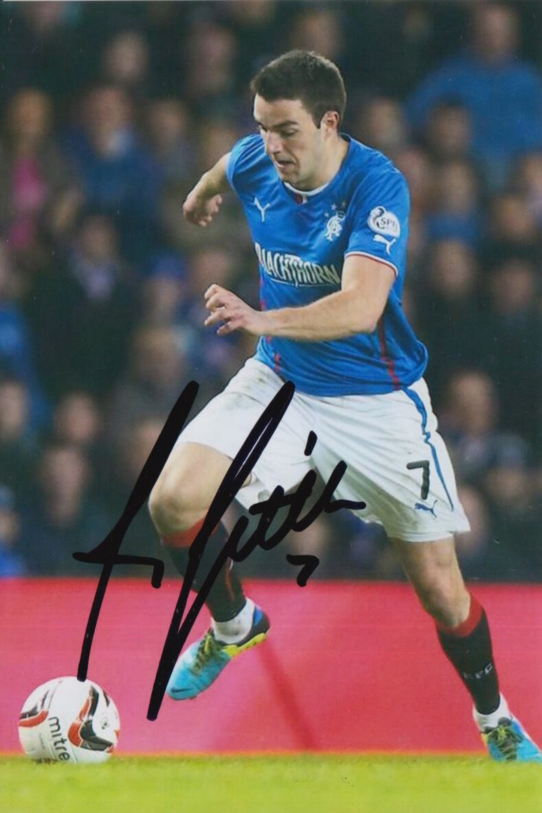 RANGERS HAND SIGNED ANDREW LITTLE 6X4 Photo Poster painting 2.