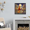 (US Local)Cats 5D DIY Full Drill Round Big Size Diamond Painting Kit for Home Wall Decor 50x50cm
