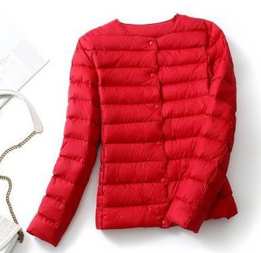 Korean Style Down Jacket Thin Collarless Sleeve Slim Fashion