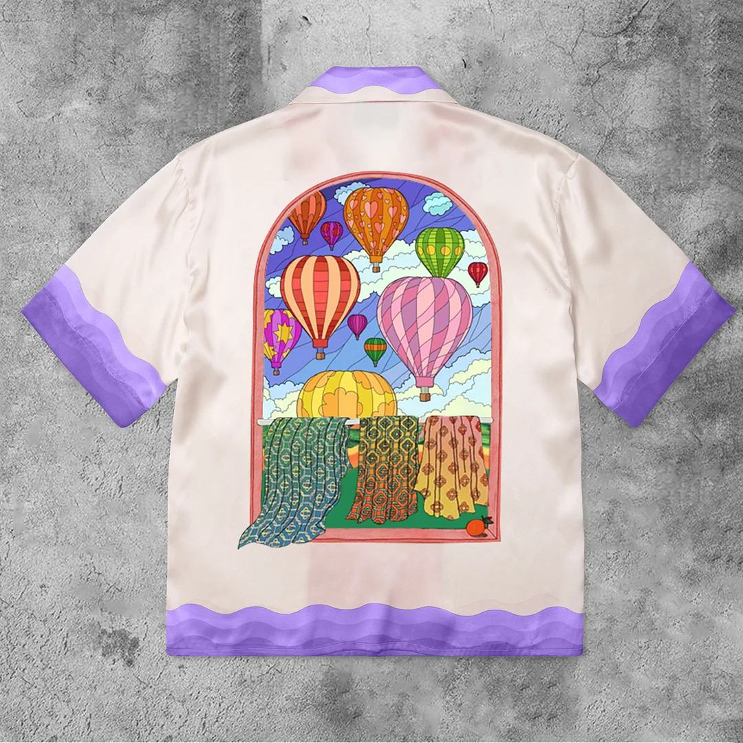 Loveciss®/ Fashion Contrast Literary Purple Shirts