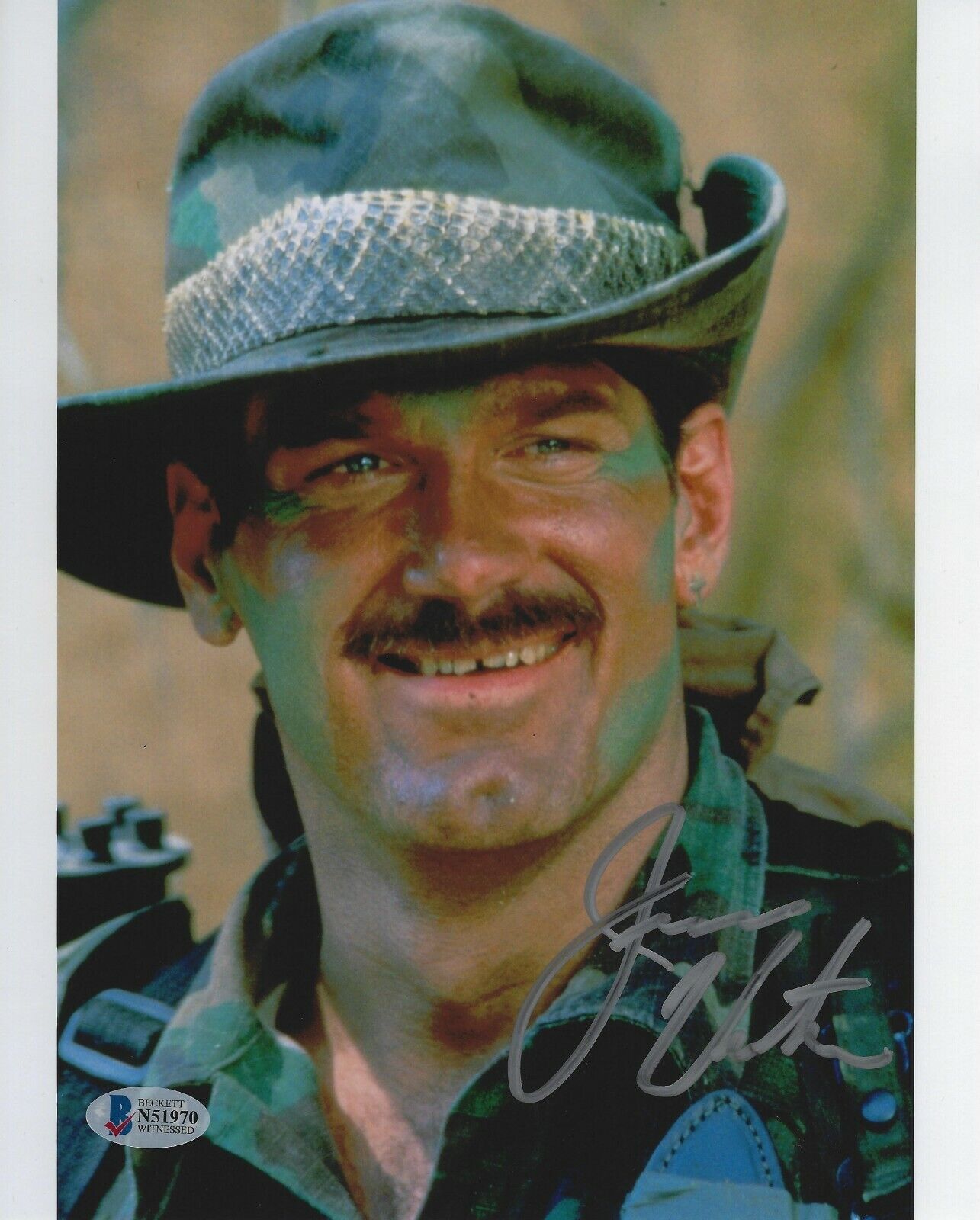 Jesse Ventura Signed 8x10 Photo Poster painting BAS Beckett COA WWE '87 Predator Movie Autograph