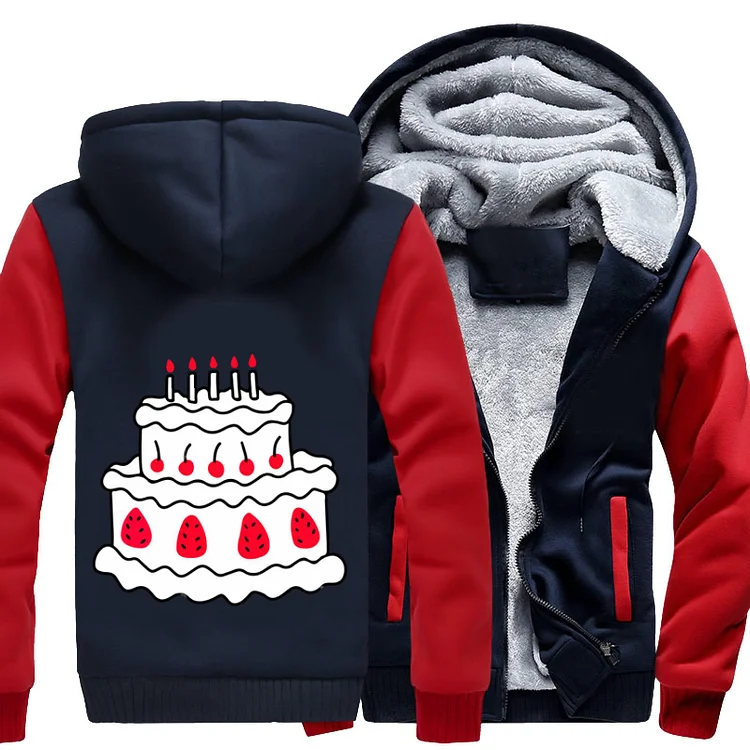 Cake, Birthday Fleece Jacket