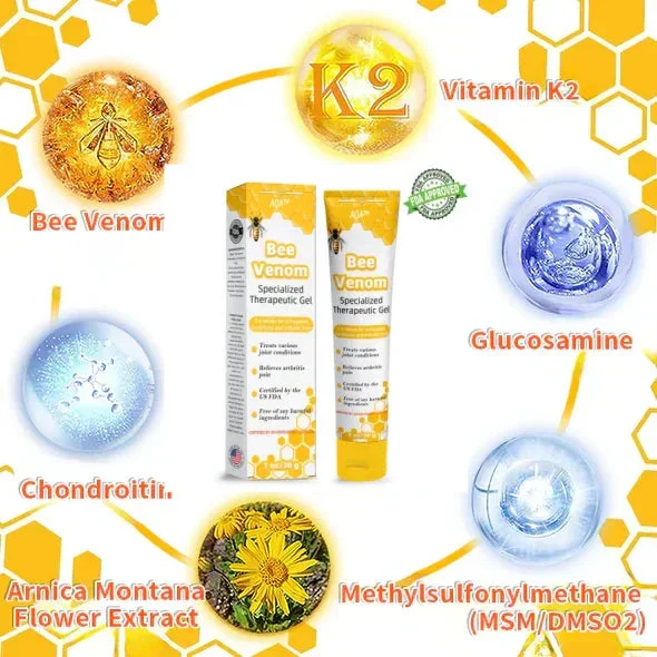 🐝AQA™ Bee Venom Joint Therapy Pain Relief Gel(🔥Limited Time Discount 🔥 Last Day🔥)