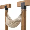 [US Local Warehouse] 2 Pack Pergola Brackets 6x6 (Actual 5.5x5.5in) Posts Caps Tie Brackets Galvanized Steels Gazebo Hardware Kit for Gazebos Deck & Porch Post To Beam