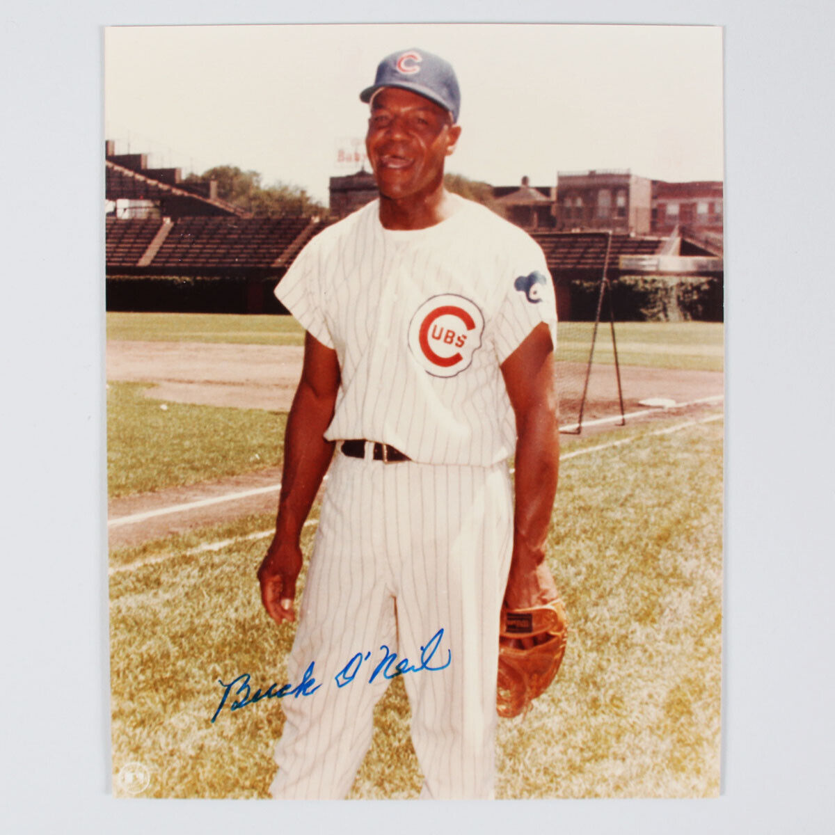 Buck O'Neil Signed Photo Poster painting 8x10 Cubs - COA