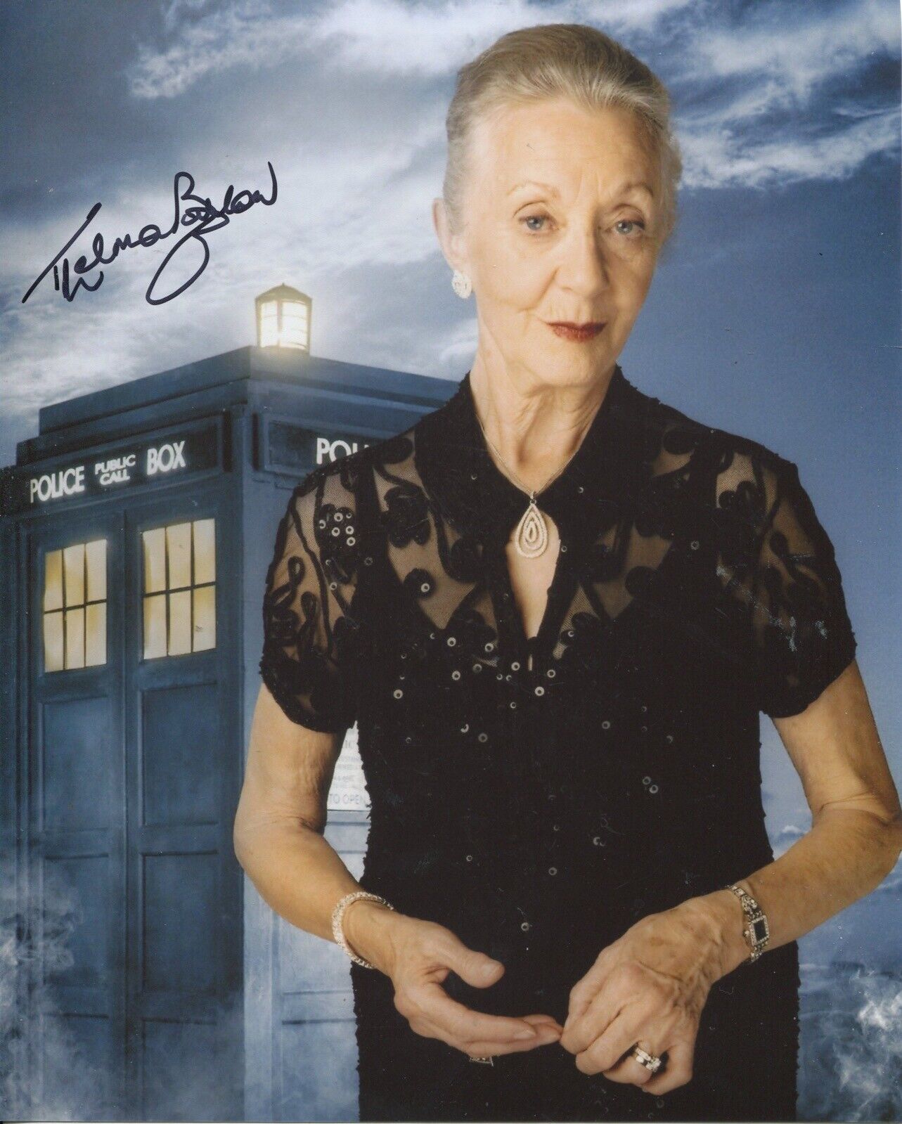 Doctor Who The Lazarus Experiment Photo Poster painting signed by Thelma Barlow - UACC DEALER
