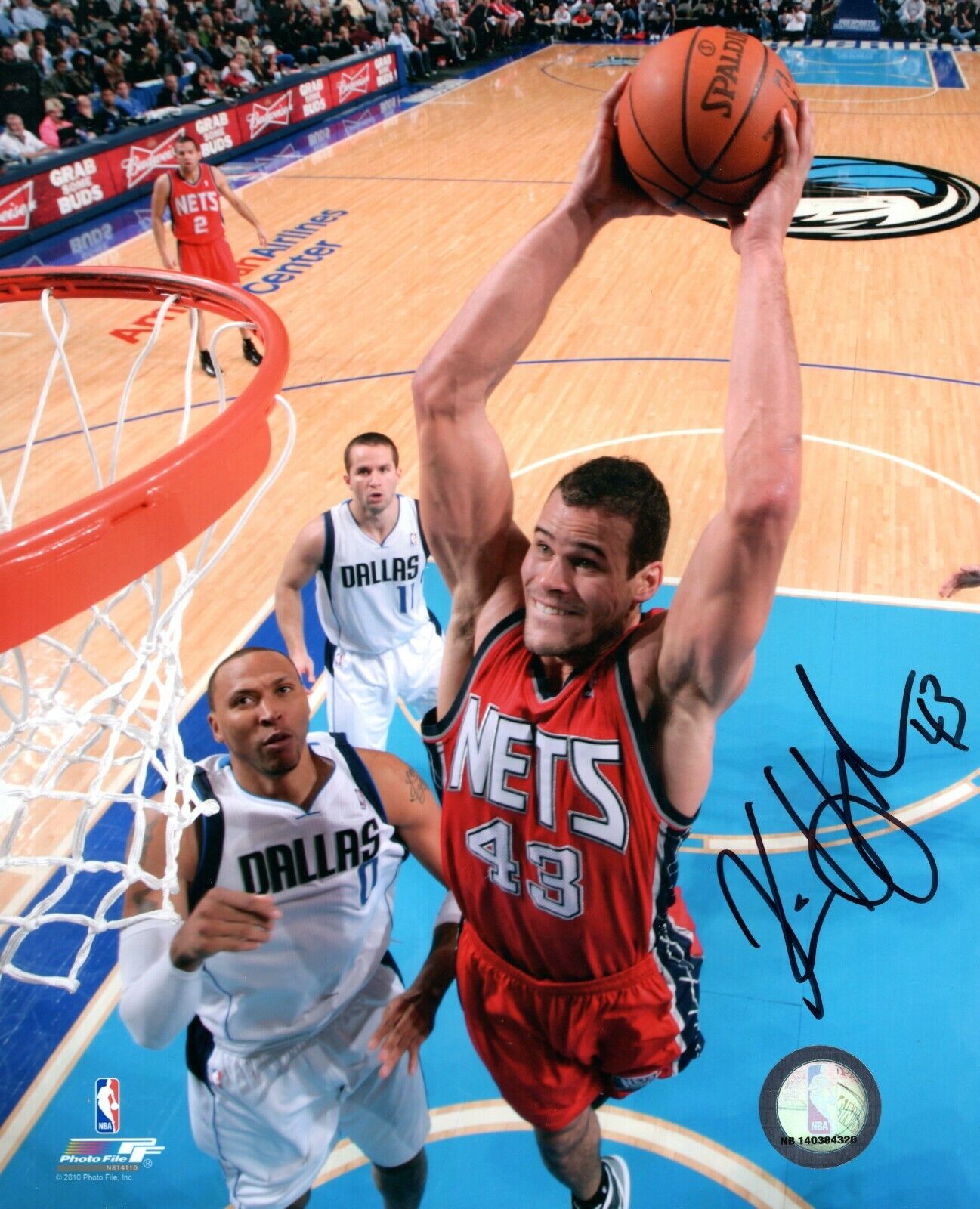 Kris Humphries Hand Signed Autograph 8x10 NJ Nets Basketball Photo Poster painting NBA Hologram