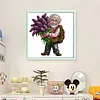 Grandpa Lavender-14CT Stamped Cross Stitch 21*21cm/8.27*8.27in tapestrymarket