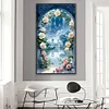 (40*70cm)Flower Castle - Full Round Drill Diamond Painting