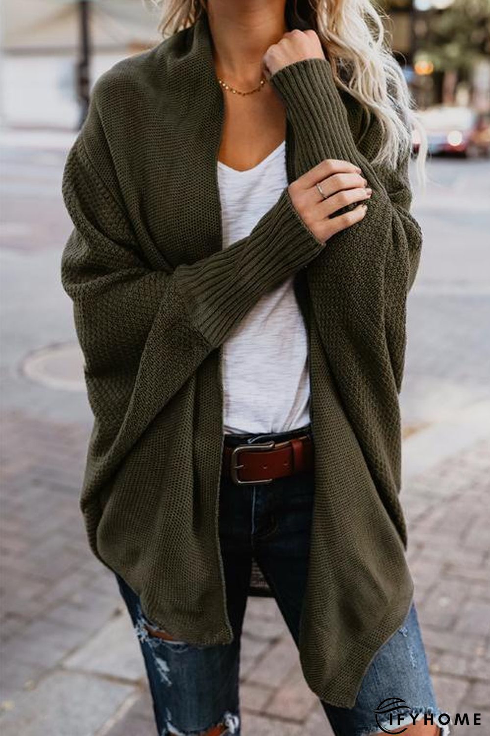 Batwing Sleeves Sweater Cardigans | IFYHOME