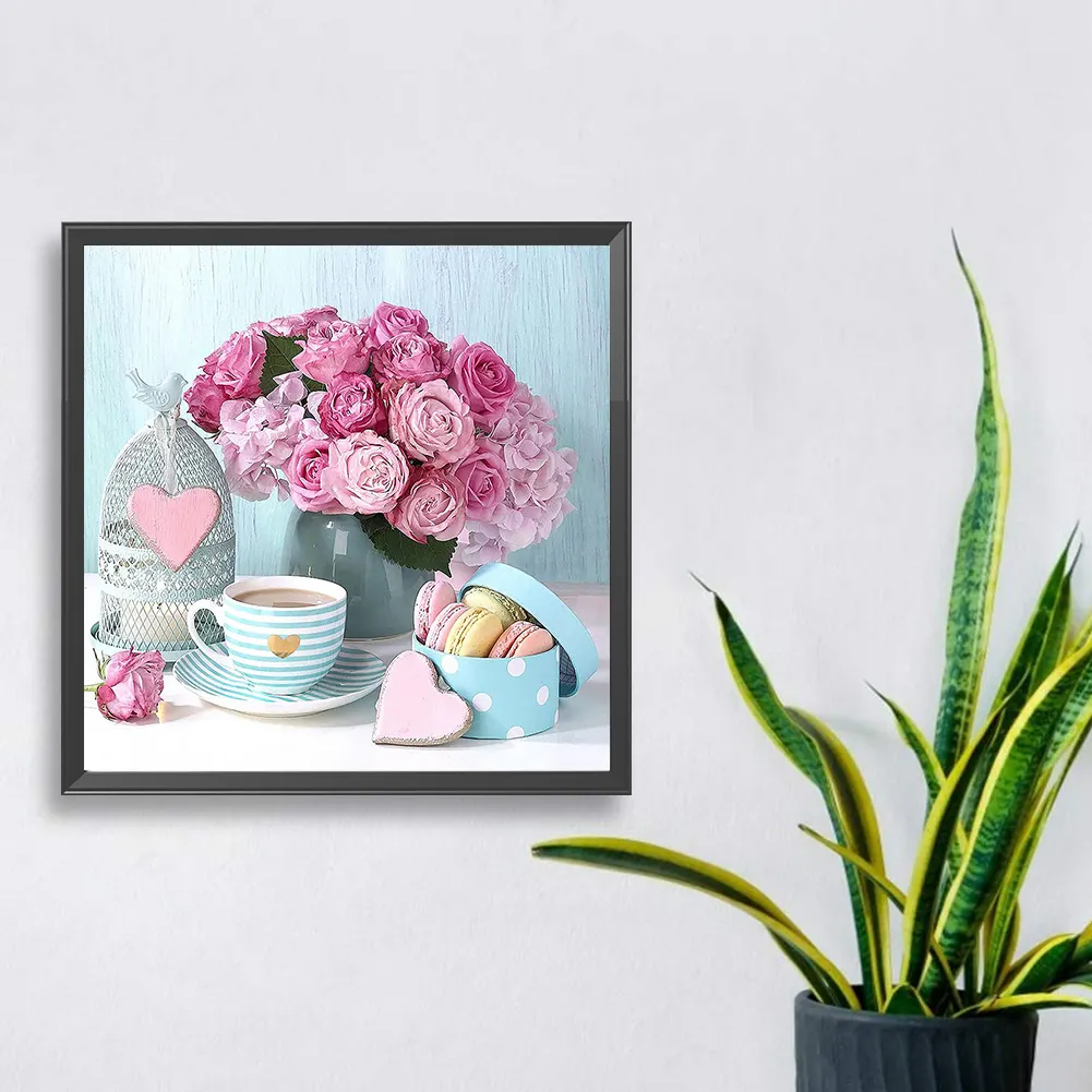 Full Round Diamond Painting 30*30cm - Rose Bouquet