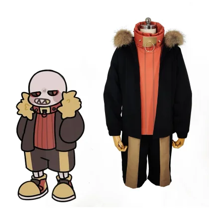Undertale AU Fell Sans Undertale Costume Halloween Cosplay Outfits