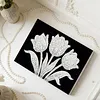 uk.everydayedeals DIY Pearl Painting With Frame - Handmade Self-Adhesive Pearls - Tulip(20*30cm)