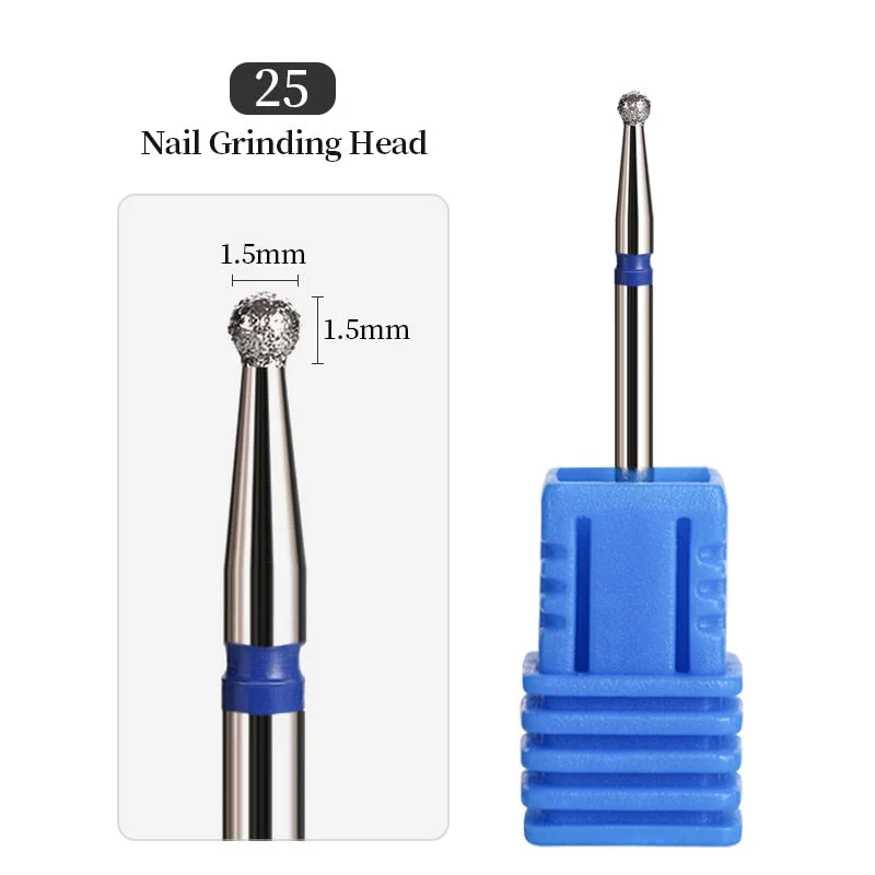 1Pcs Mini Carbite Dimond Nail Drill Bits Manicure Drill For Milling Cutter Electric Machine Nail Files Buffer Nail Art Equipment-Nail Inspo