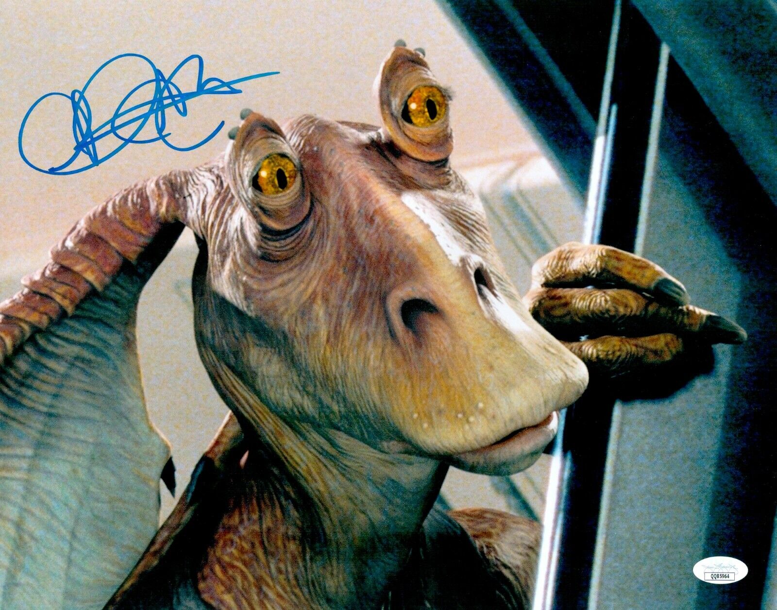 Ahmed Best Signed 11x14 Star Wars  Jar Jar Binks