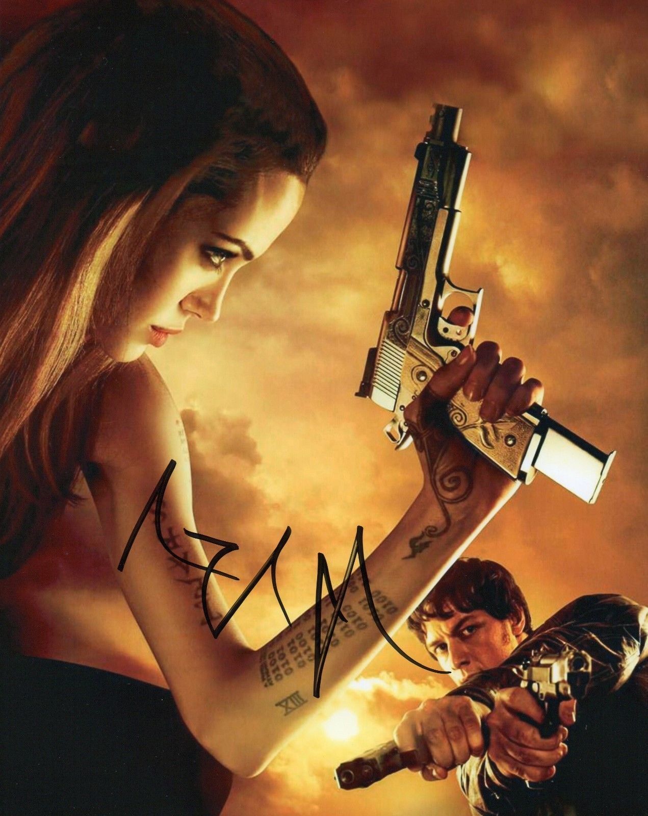 ANGELINA JOLIE AUTOGRAPHED SIGNED A4 PP POSTER Photo Poster painting PRINT 18