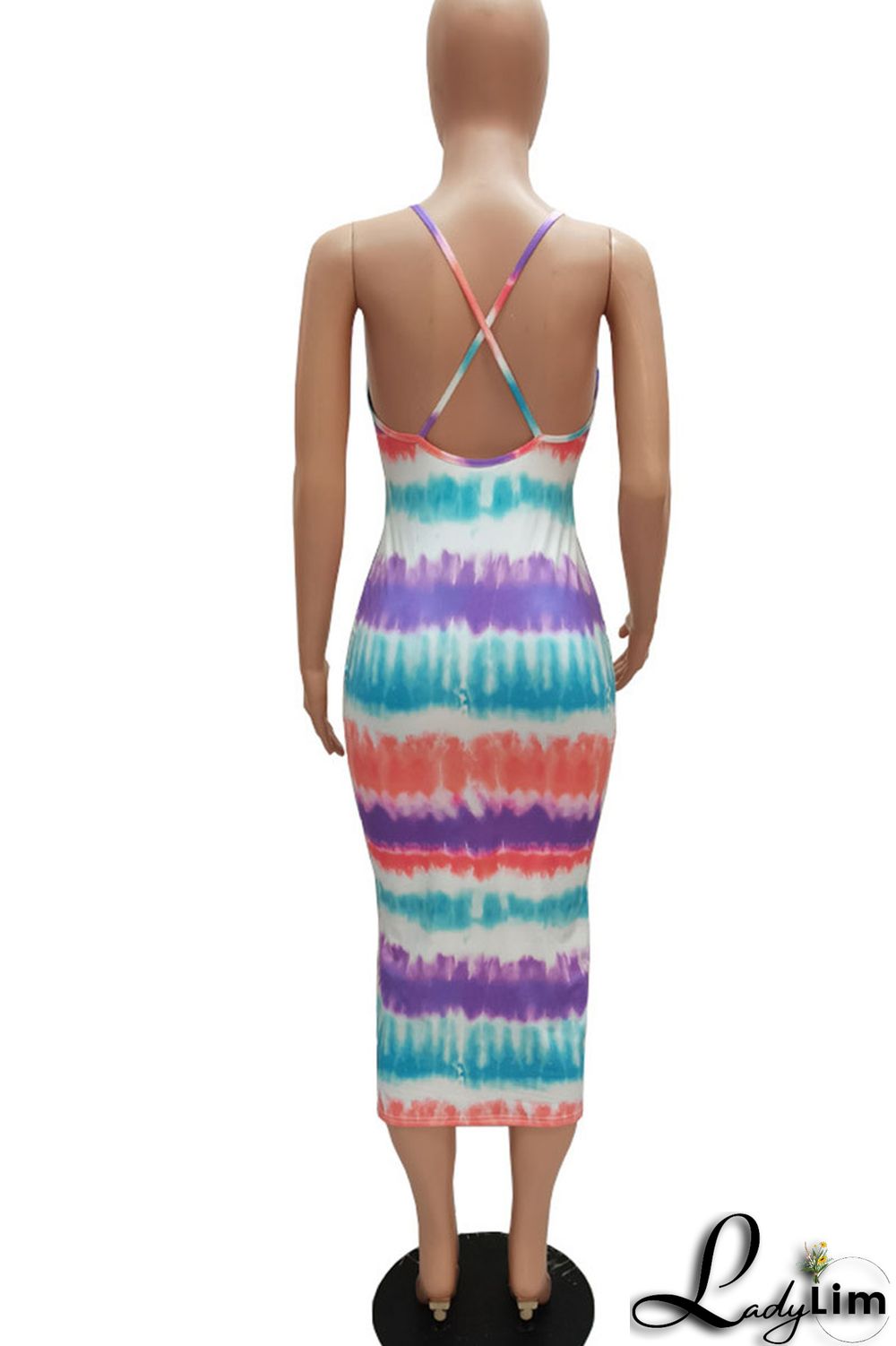 Black Red Sexy Print Split Joint Spaghetti Strap Sling Dress Dresses