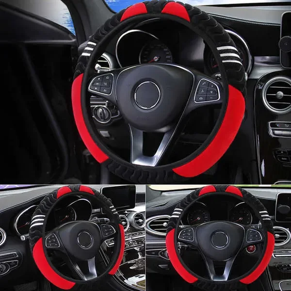 New Covers Elastic Plush Little Monster Design Auto Steering Wheel Protector Car Interior Accessories