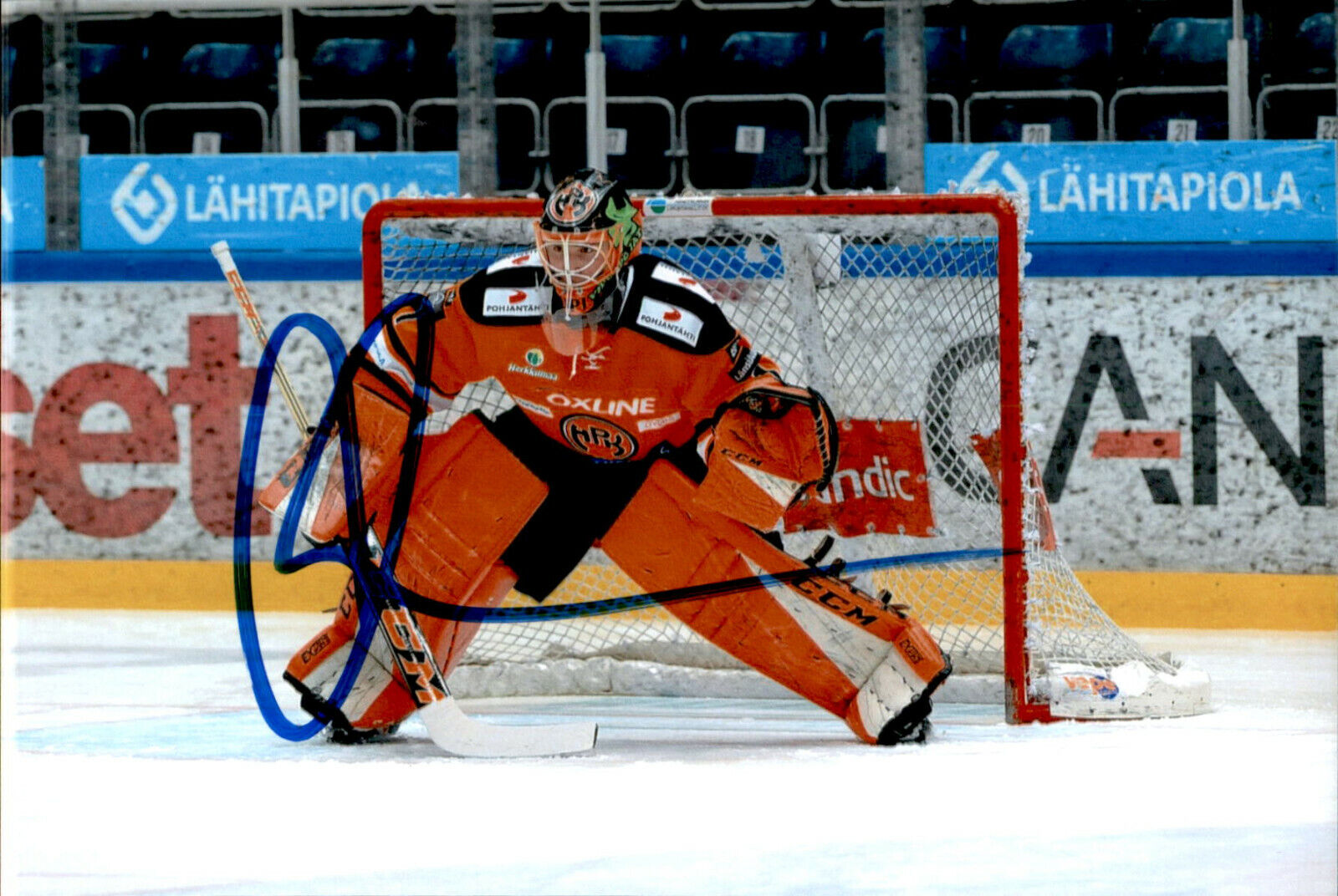 Ukko-Pekka Luukkonen SIGNED 4x6 Photo Poster painting TEAM FINLAND / BUFFALO SABRES / HPK