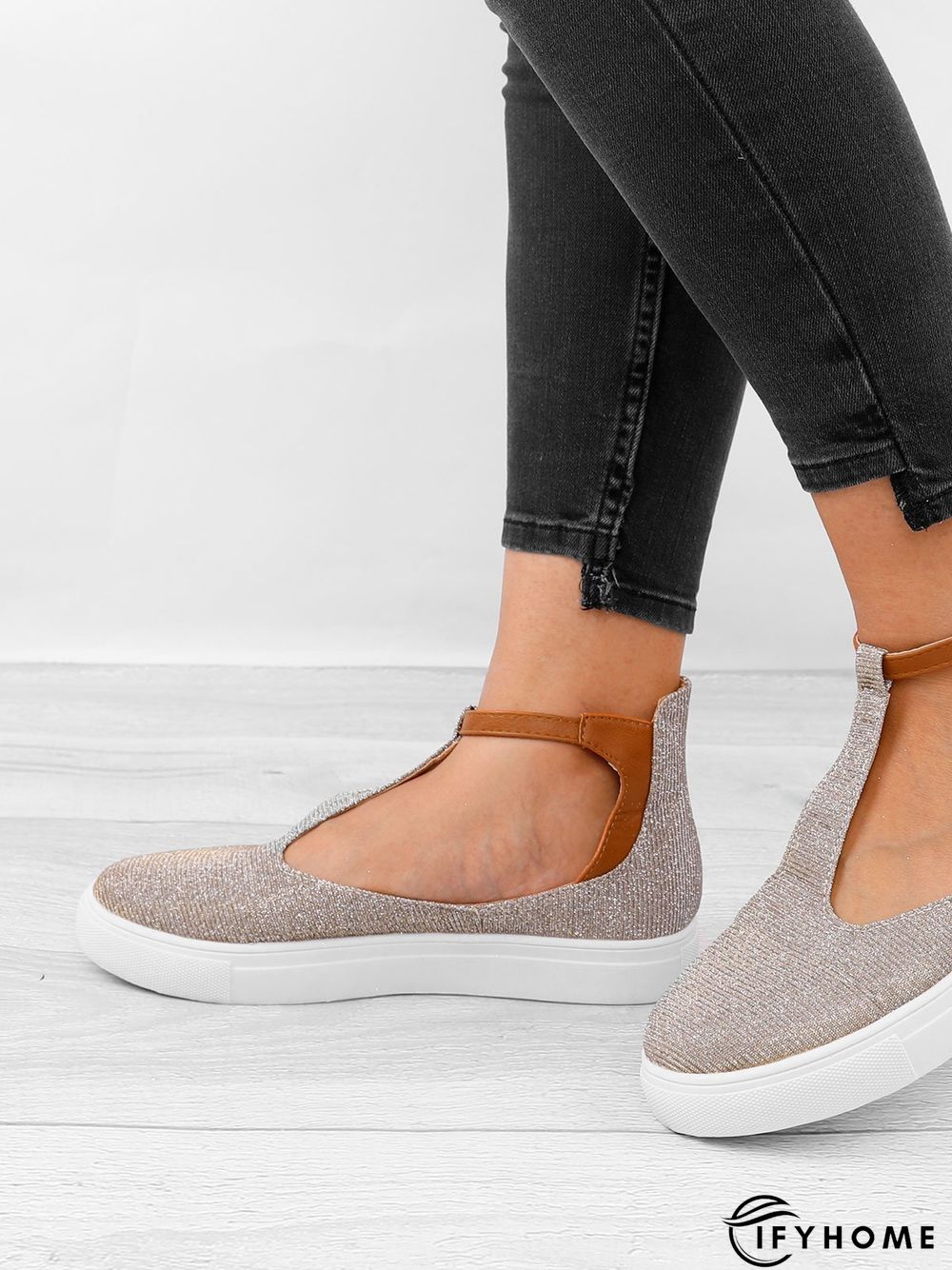 Summer Sandals Round Toe Shoes with Adjustable Buckle | IFYHOME