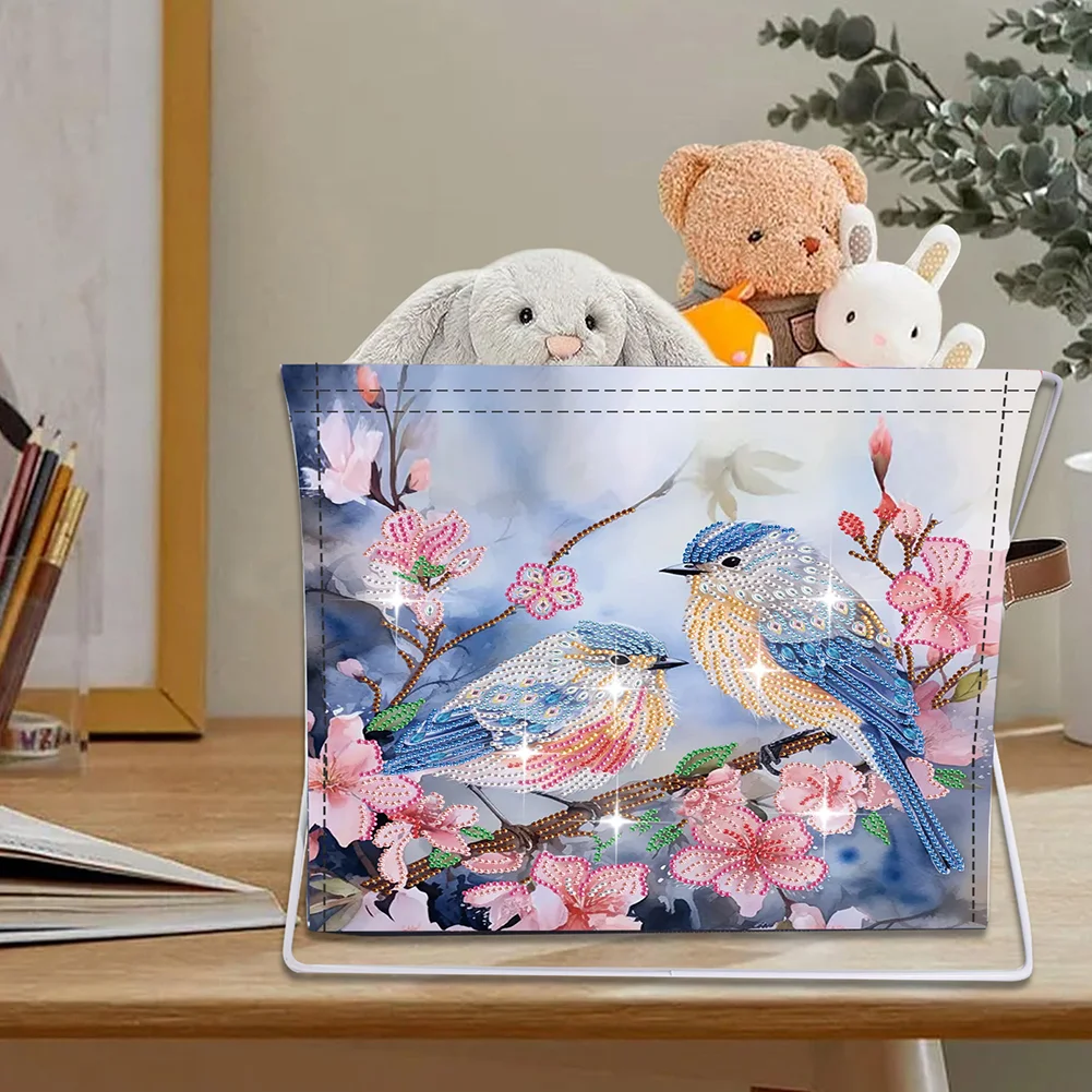 DIY Flower Birds Special Shape Diamond Painting Storage Rack for Adults Kids