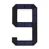 LED Illuminated Modern Address Sign IP44 Waterproof Personalized Solar Powered Address Number with Easy Installation UV Protection for Outside House Light Up Courtyard Hotel Bar