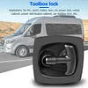 Recessed Folding T Lock / Handle for Trailer Caravan Toolbox Drop T Handle