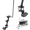 [US Local Warehouse] Boat Trailer Steps with Handrails Anti-Slip Boat Trailer Ladder Yacht Staircase Marine Trailer Step Capacity 450 lbs for Boats Dock & Launching