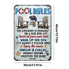 Pool rules - Vintage Metal Signs - 20*30cm/30*40cm - Warning