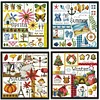 (Season) (Stamped/Counted ) Four Seasons - 14CT Cross Stitch 27*26cm/10.63*10.24in(Brand)