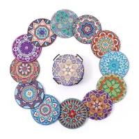 DIY Mandala K  - Diamond Coasters