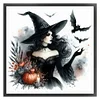 Witch Bat - 11CT Stamped Cross Stitch - 40*40cm - Halloween