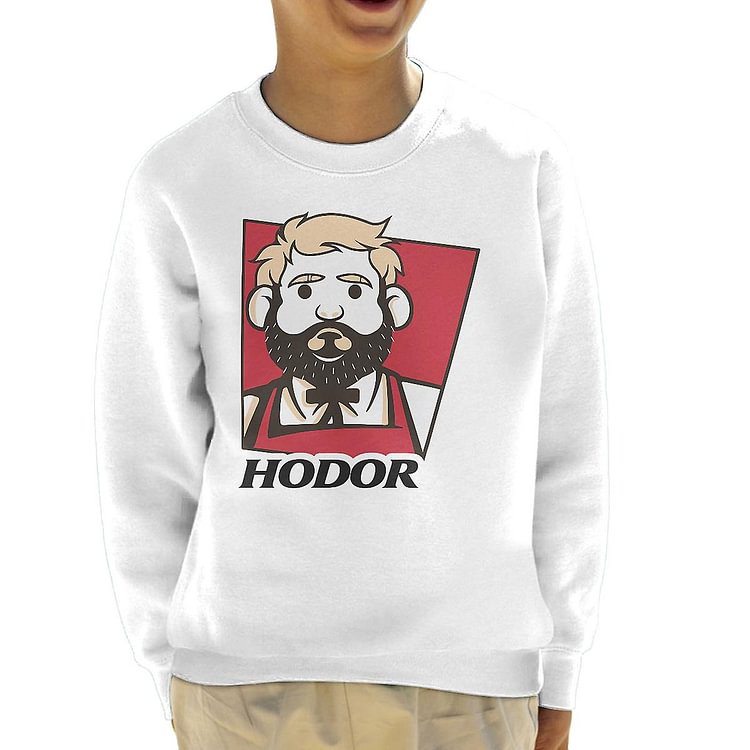 Chicken With Rice Kfc Hodor Game Of Thrones Kid's Sweatshirt