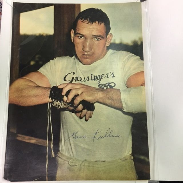 Gene Fullman Signed Color Close Up Magazine 1950s Photo Poster painting(8x10 3/4) with COA