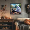 Halloween Geist und Katze - runder Bohrer Diamantmalerei - 40*40cm