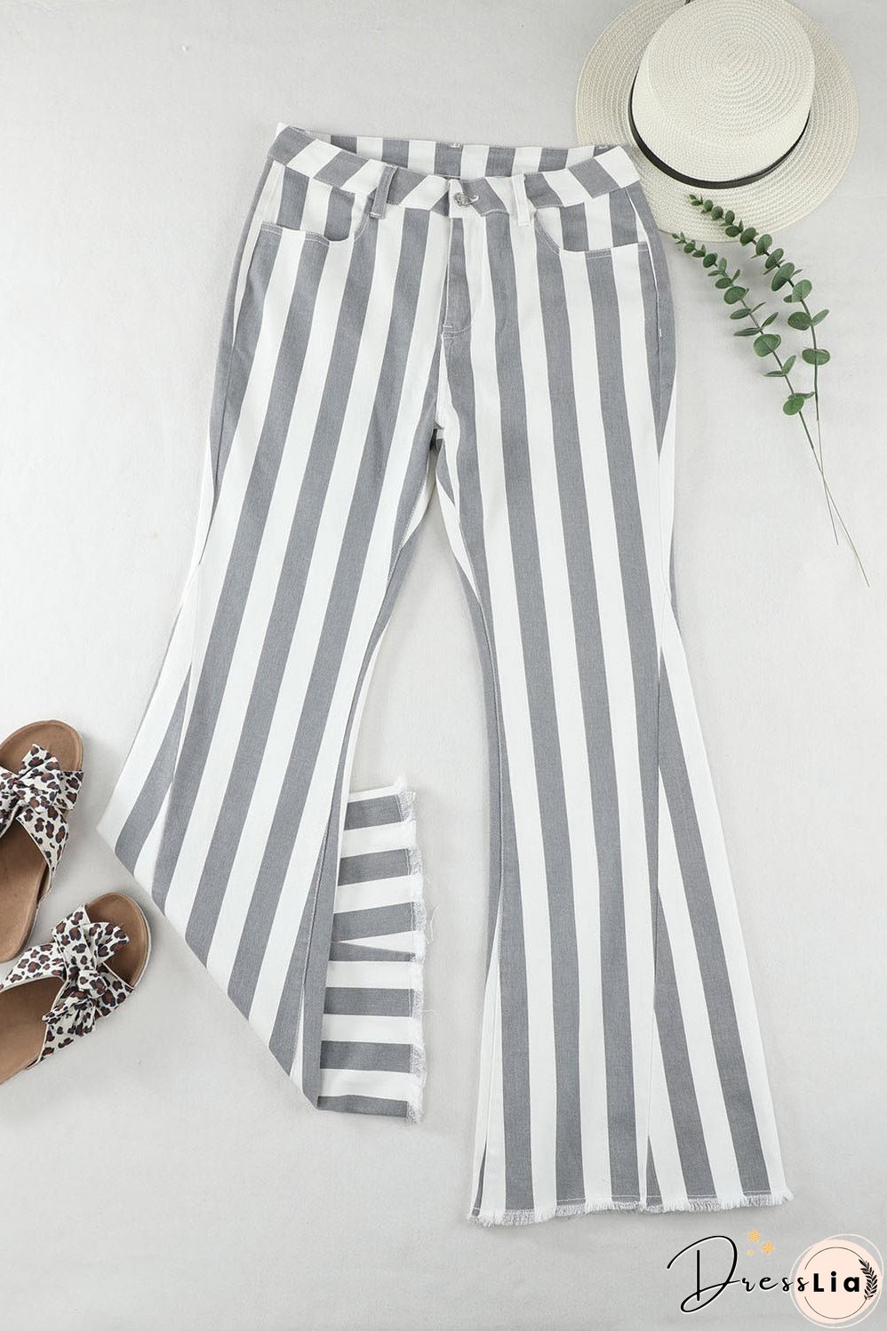 Star Embellished Western Flare Jeans