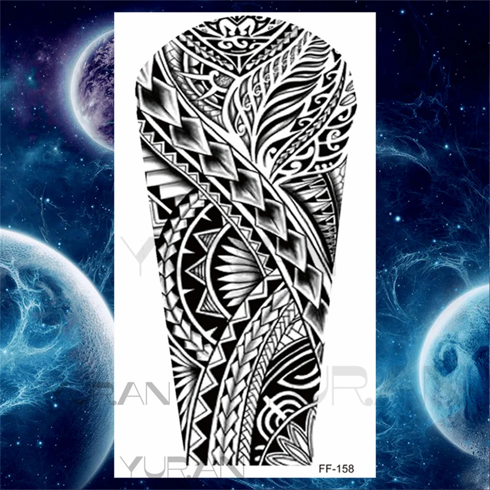 Sdrawing Scary Temporary Tattoos For Men Women Realistic Wolf Forest Lion Tiger Vampire Compass Fake Tattoo Sticker Arm Body Tatoos