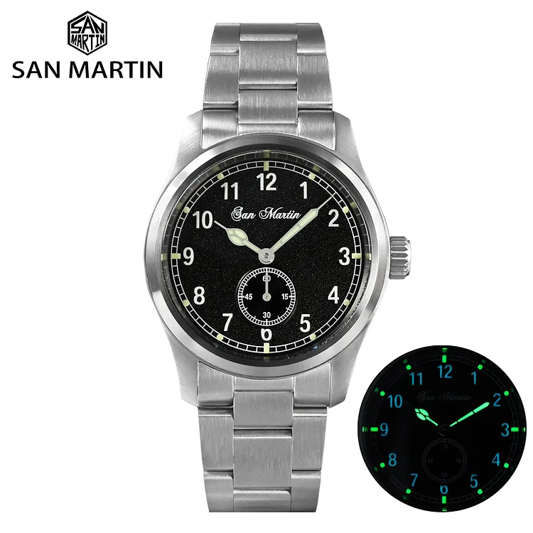 ★Pre-Owned★San Martin 37mm Pilot Watch Quartz Men SN034-G San Martin Watch san martin watchSan Martin Watch