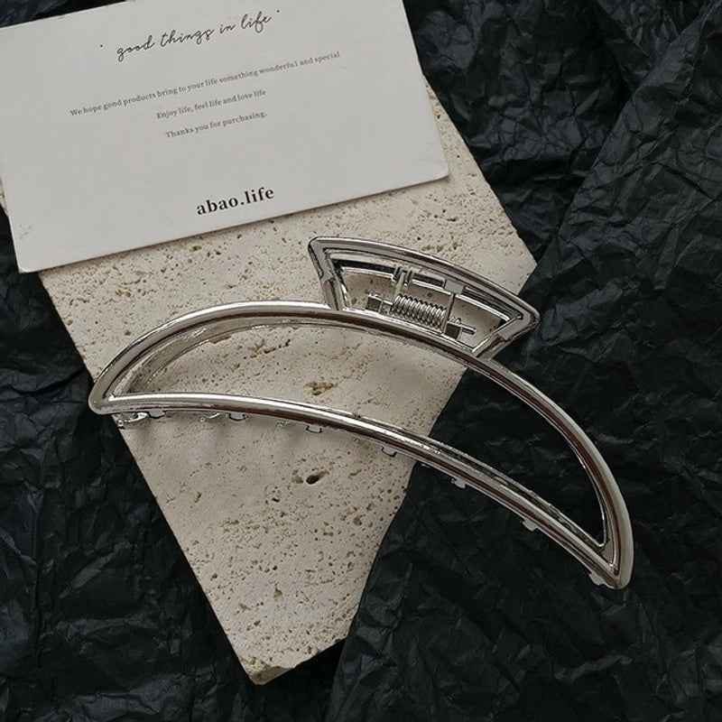 Casual Minimalist Women’s Star Solid Color Alloy Metal Hollow Out Hair Clip Hairpin Hair Claws