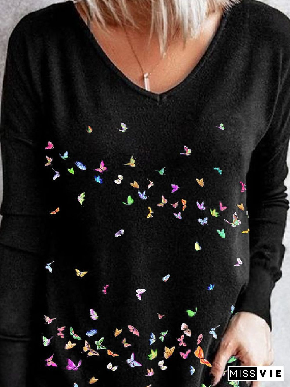 Casual Printed Long Sleeve T-shirt