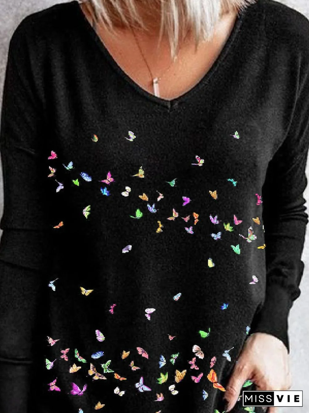 Casual Printed Long Sleeve T-shirt