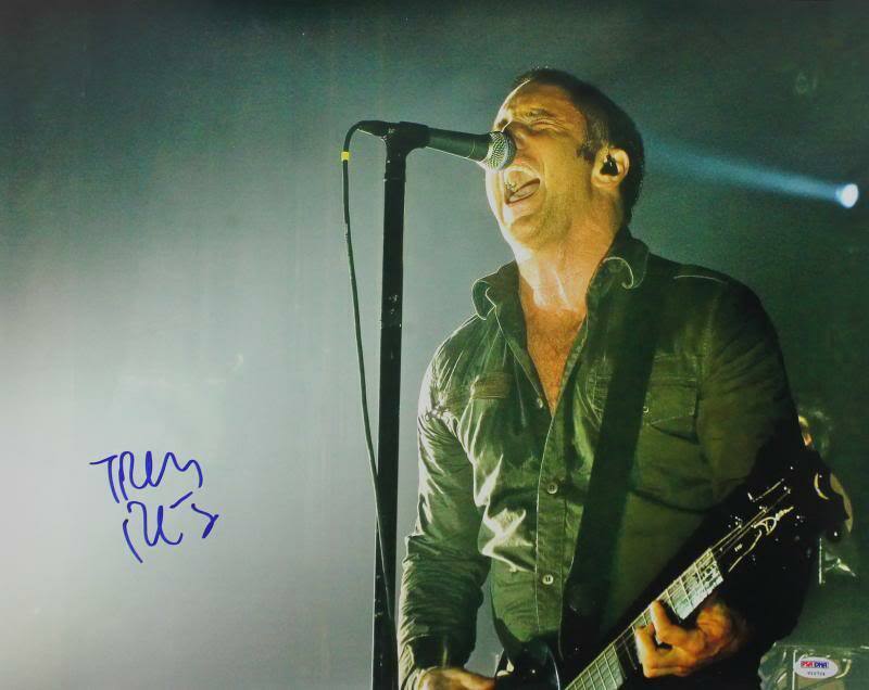 Trent Reznor Nine Inch Nails Signed 16X20 Photo Poster painting Graded Gem Mint 10! PSA #V10724