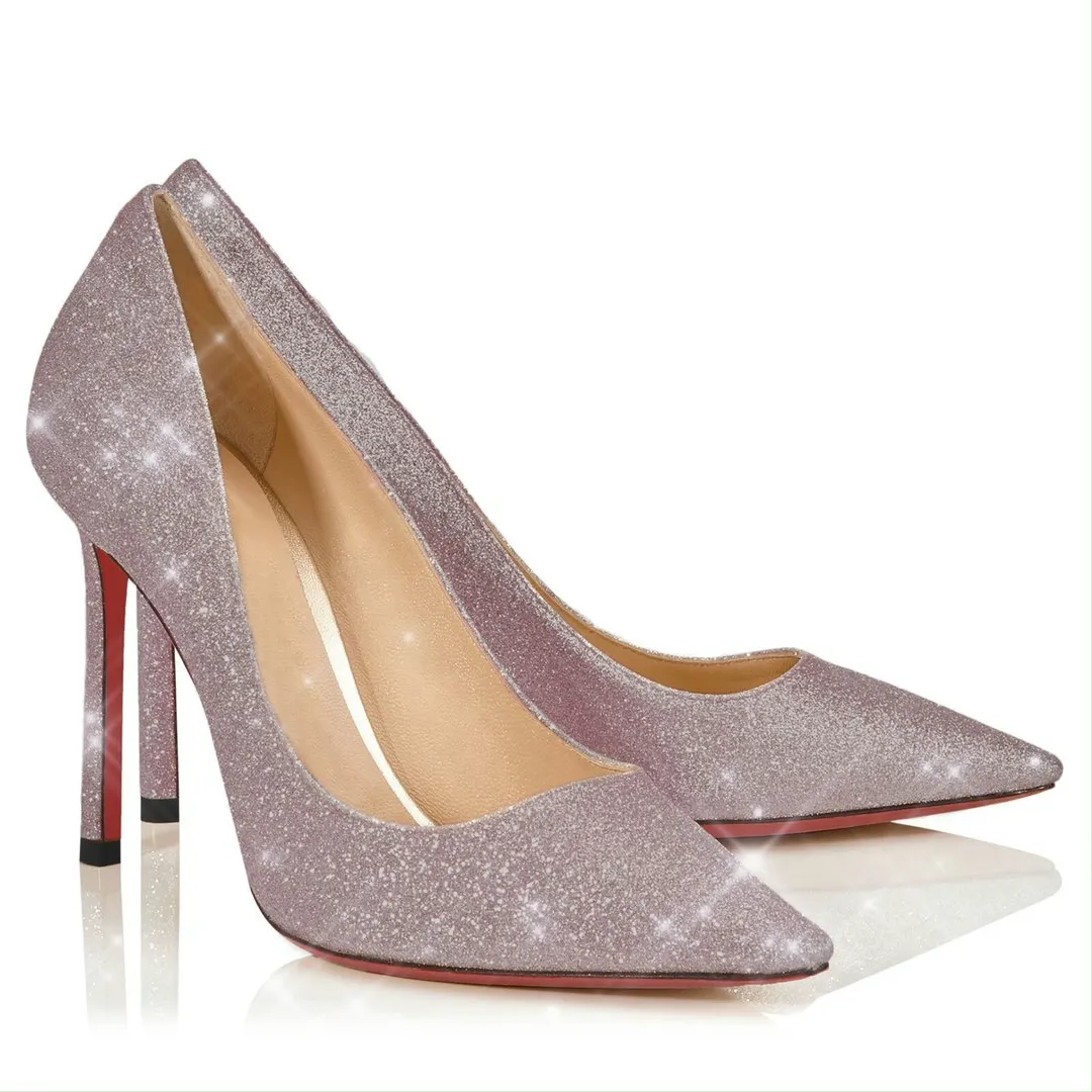 100mm Women's Party Wedding Heels Pumps Shine-vocosishoes