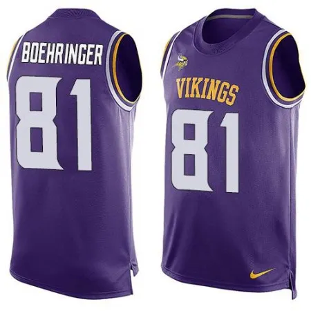 Vikings #81 Moritz Boehringer Purple Team Color Men's Stitched NFL Limited Tank Top Jersey