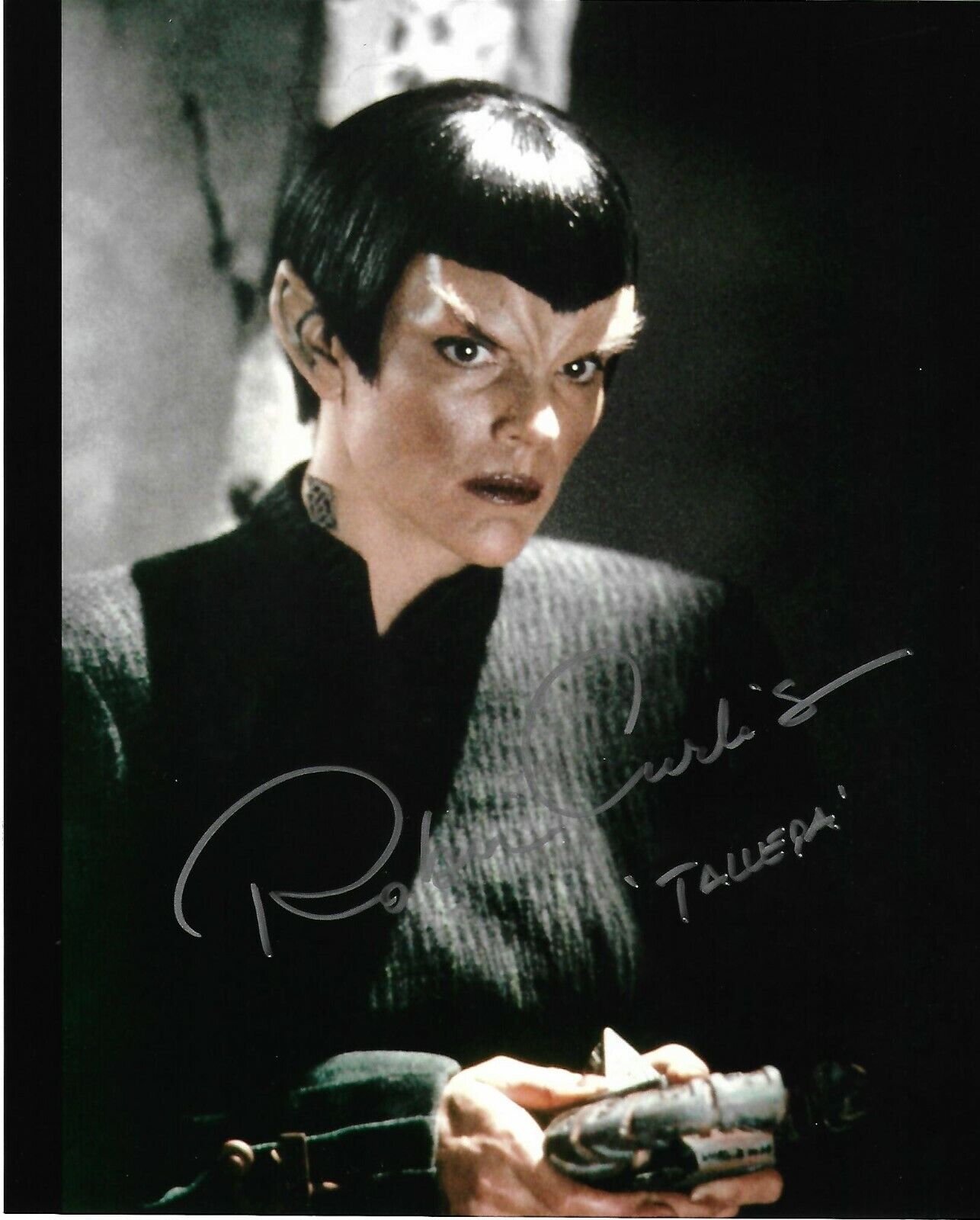 Robin Curtis autographed 8x10 Photo Poster painting COA Star Trek: The Next Generation 'Tallera'