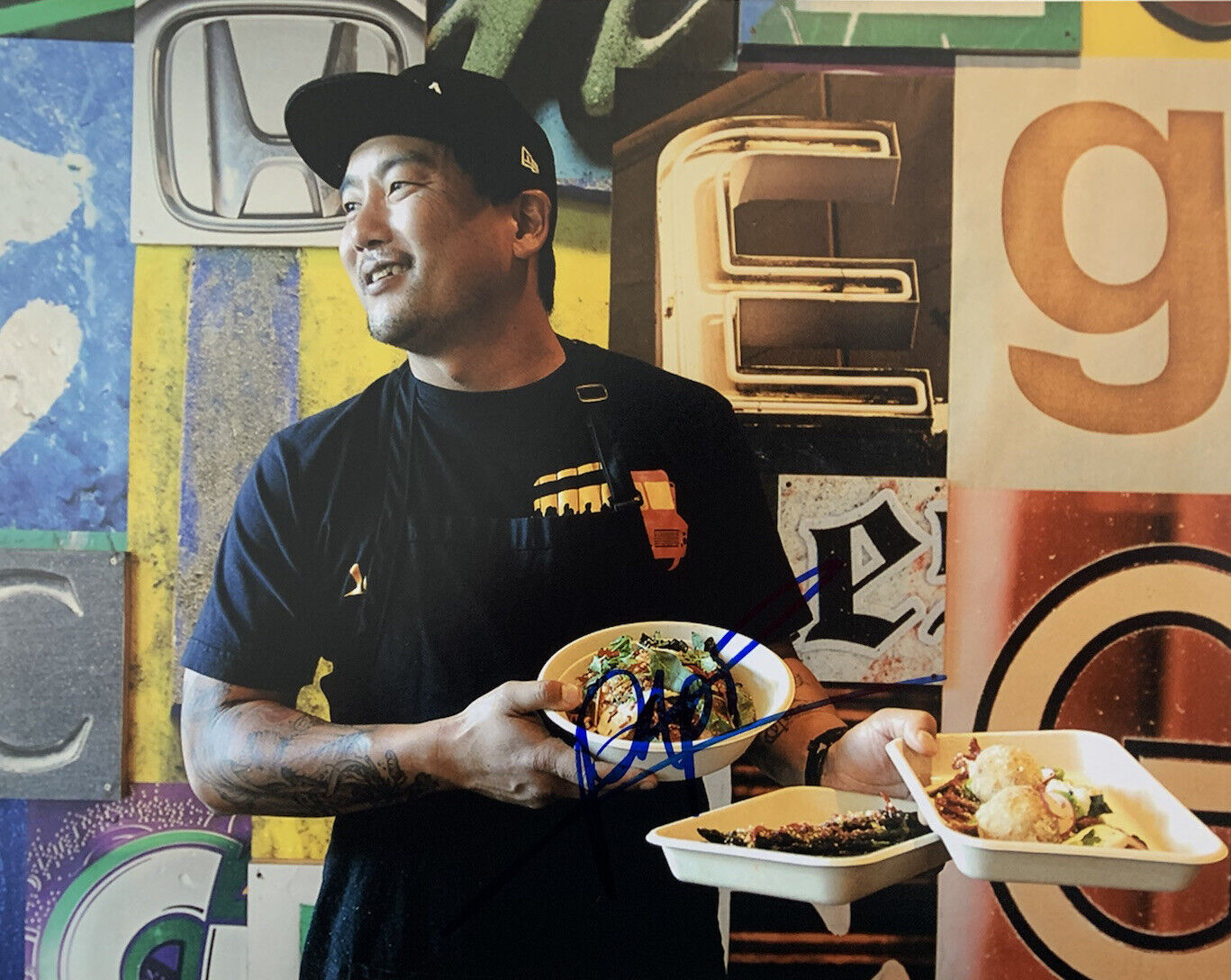 ROY CHOI HAND SIGNED 8x10 Photo Poster painting CHEF AUTHENTIC AUTOGRAPH RARE COA