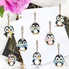8Pcs Little Penguin Diamond Painting Keychain （Double-Sided)