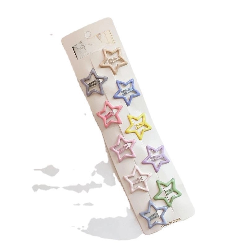 Sweet BB Clip Cream Color Broken Hair Headdress Oil Drop Cute Hair Clip Children’s Bangs Paint Edge Clip Candy Color