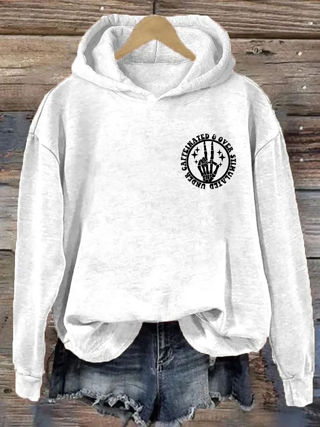 Under Caffeinated and Over Stimulated Hoodie