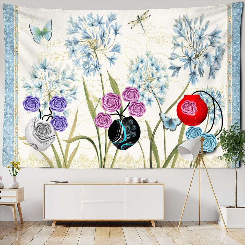

Wall Tapestry - Botanical Wildflower-150*130cm, 501 Original